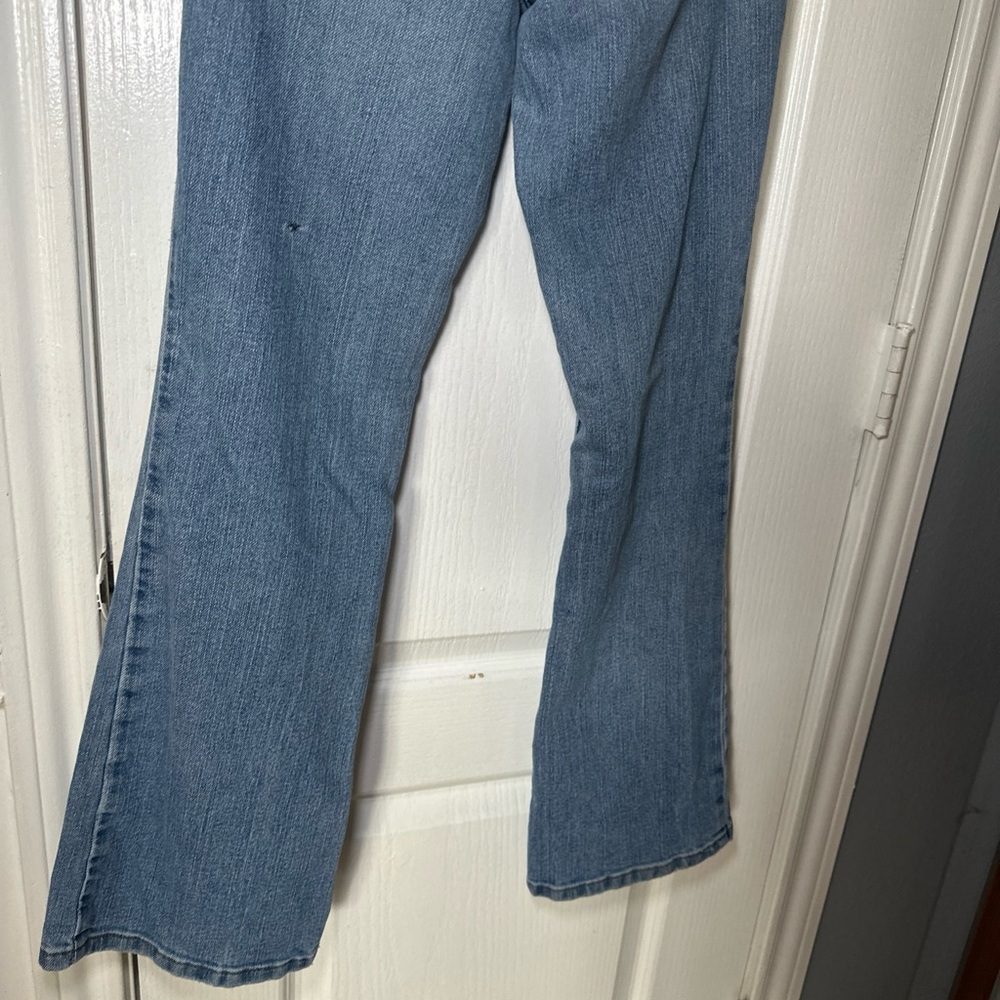 American Eagle Women’s Y2K Strech Skinny Flare Jeans Size 2 Petite Color Blue - Picture 8 of 15